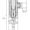 Эскиз клапана муфтового типа ЭМКГ8 по схеме 3